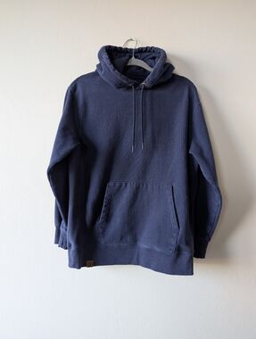 Holloway Women's Navy Blue Hooded Jacket Classic Pullover Hoodie Size L